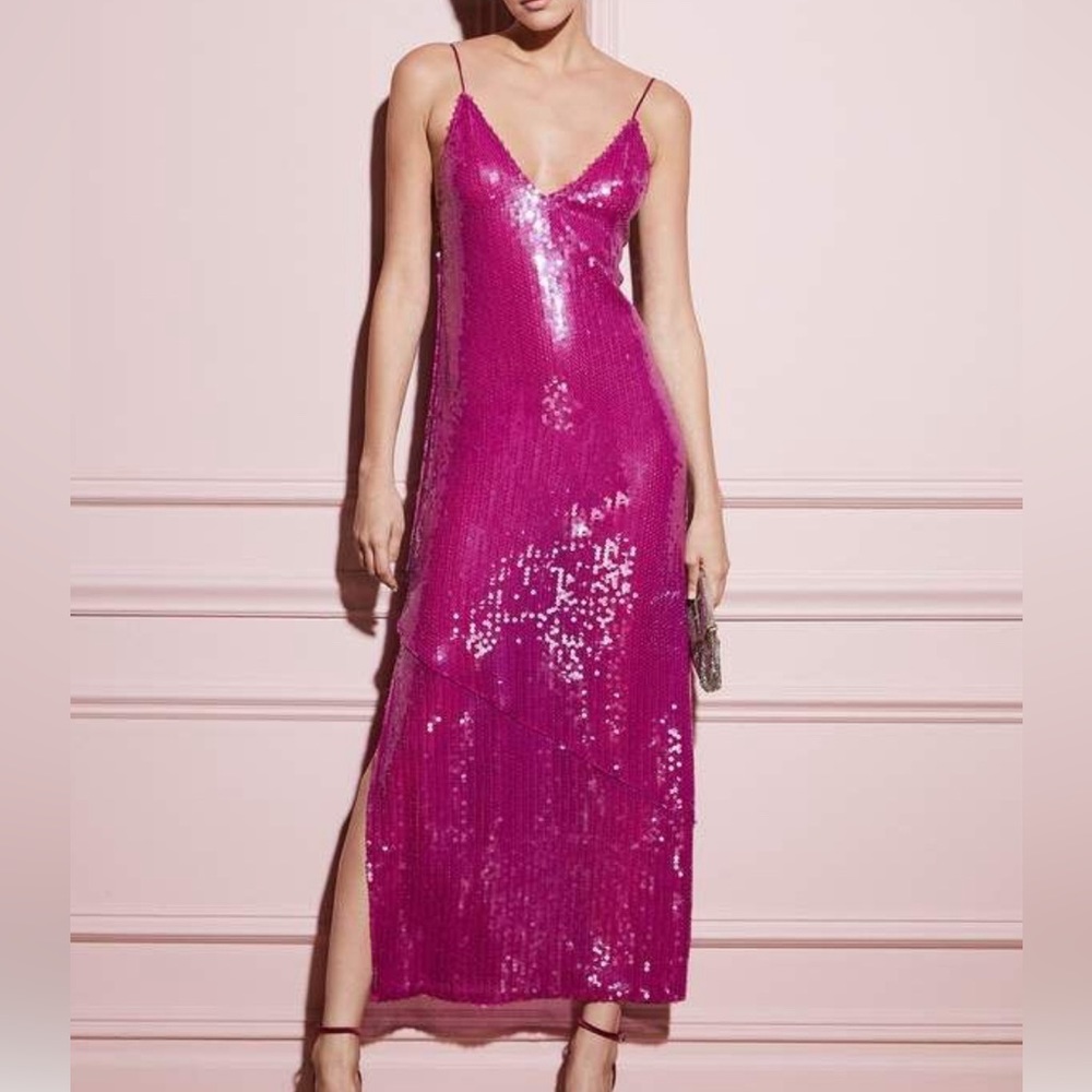 Fleur De Mal size 1 Magenta sequins dress